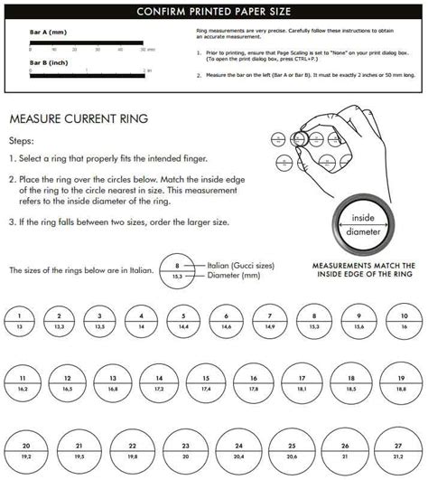 gucci ring sizes compared to pandora|gucci jewelry size chart.